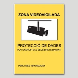 Zona videovigilada segons Autoritat Catalana PD