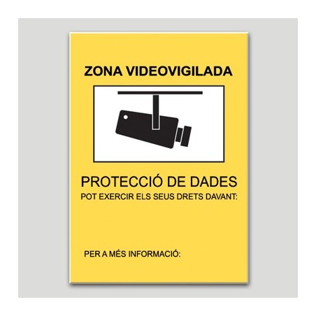 Zona Videovigilada según Autoridad Catalana P.D.