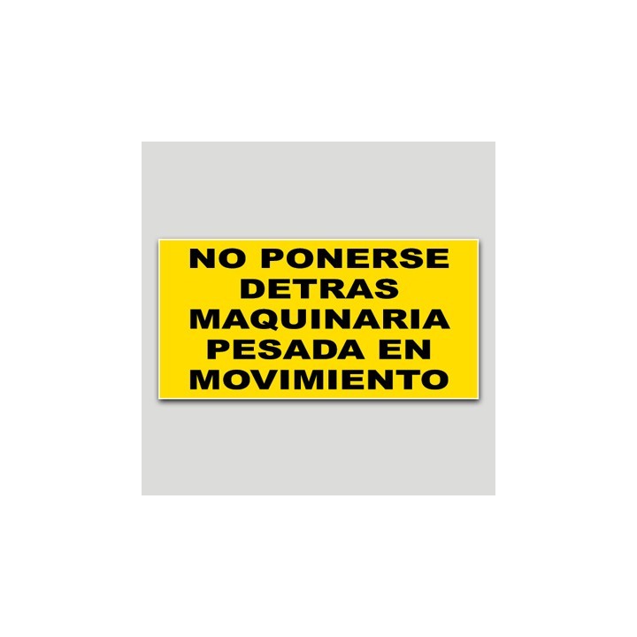 Cartel maquinaria MA07