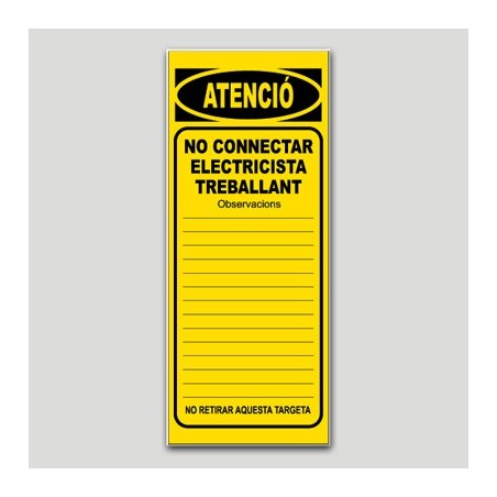 Cartel maquinaria MA16 - No conectar Cartel maquinaria MA16 - No conectar