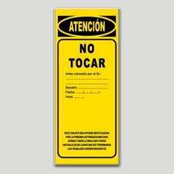 Cartell maquinària MA17 - No tocar