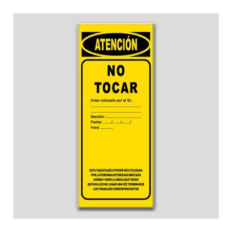 Cartell maquinària MA17 - No tocar Cartell maquinària MA17 - No tocar