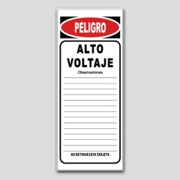 Cartell maquinària MA18 - Alt voltatge