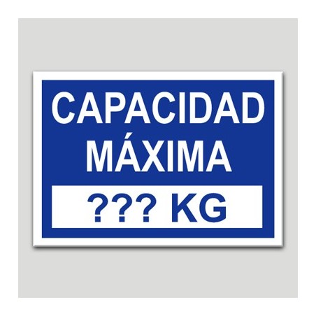 Capacidad máxima Capacidad máxima