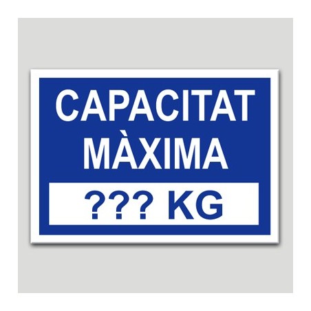 Capacitat màxima Capacitat màxima