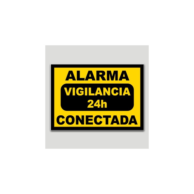 Pegatina plastico alarma interior-exterior Rojo