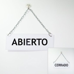 Cartel de Abierto Cerrado clásico