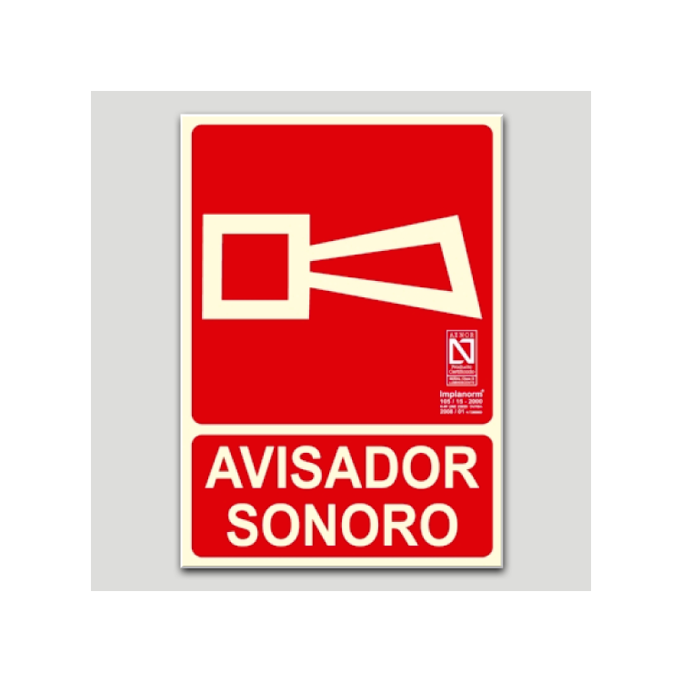 Cartel de Avisador sonoro