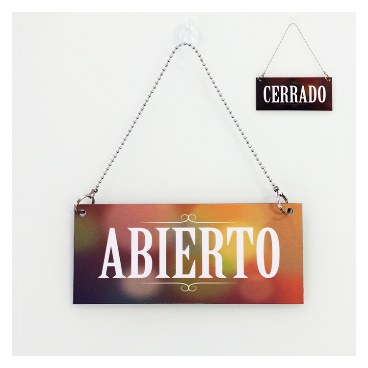 Cartel Abierto-Cerrado