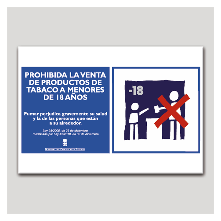 Prohibida la venta de productos de tabaco a menores de 18 años - Asturias