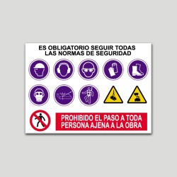 Cartel normas de seguridad