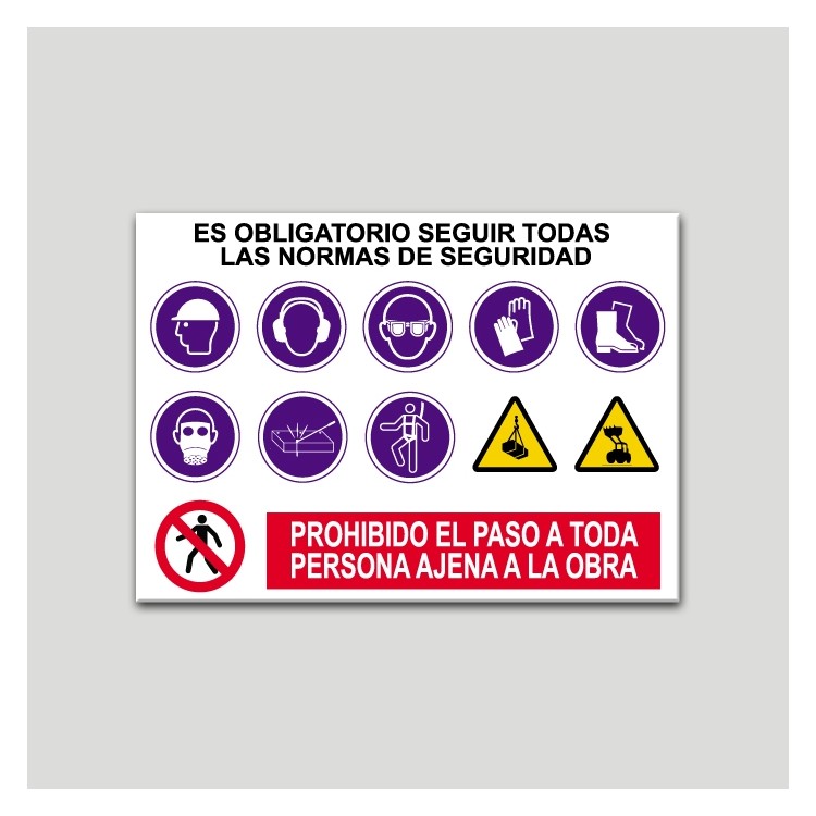 Cartel normas de seguridad