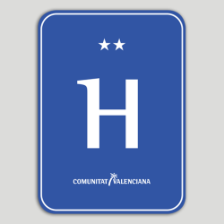 Two-star hotel distinctive plaque - Valencian Community