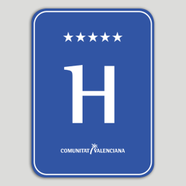 Distinctive five-star hotel plaque - Valencian Community