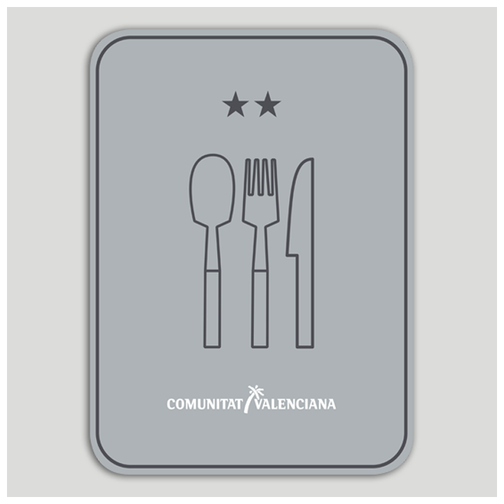 Distinctive plate Two-star restaurant - Valencian Community