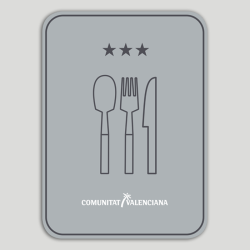 Distinctive plate Three-star restaurant - Valencian Community