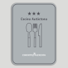 Placa distintivo Restaurante cocina autóctona tres estrellas - Comunidad Valenciana