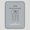 Placa distintivo Restaurante cocina autóctona dos estrellas - Comunidad Valenciana