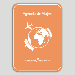 Placa distintivo Agencia de viajes - Comunidad Valenciana