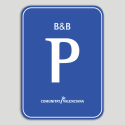 Placa distintivo Pensión B&B - Comunidad Valenciana