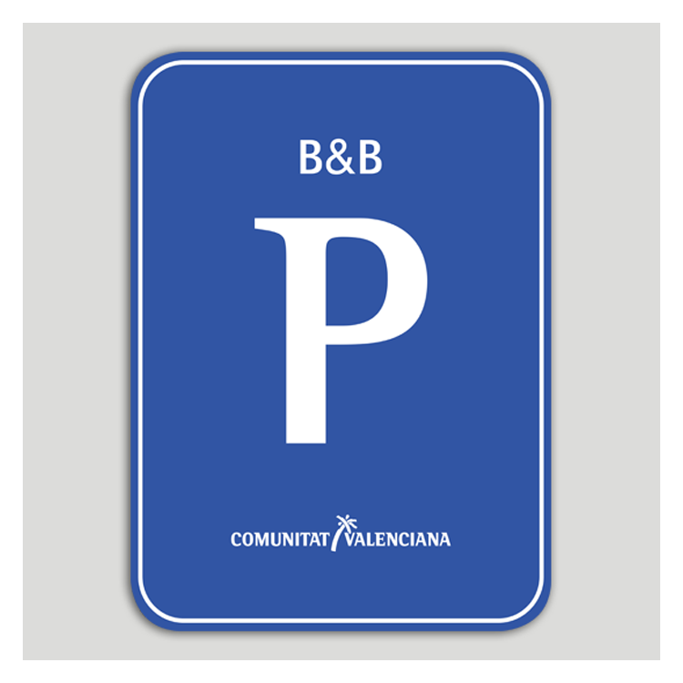 Placa distintivo Pensión B&B - Comunidad Valenciana