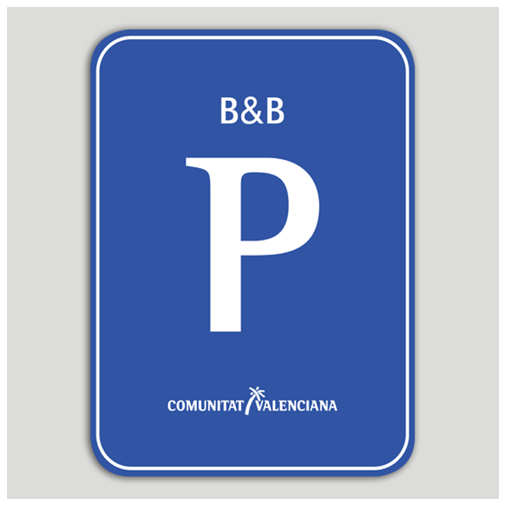 Placa distintivo Pensión B&B - Comunidad Valenciana