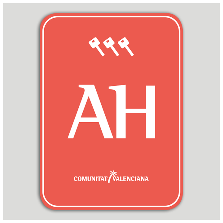 Placa distintivo Apartotel tres llaves - Comunidad Valenciana