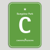 Placa distintivo Camping Bungalow Park una estrella - Comunidad Valenciana Placa distintivo Camping Bungalow Park una estrella - Comunidad Valenciana