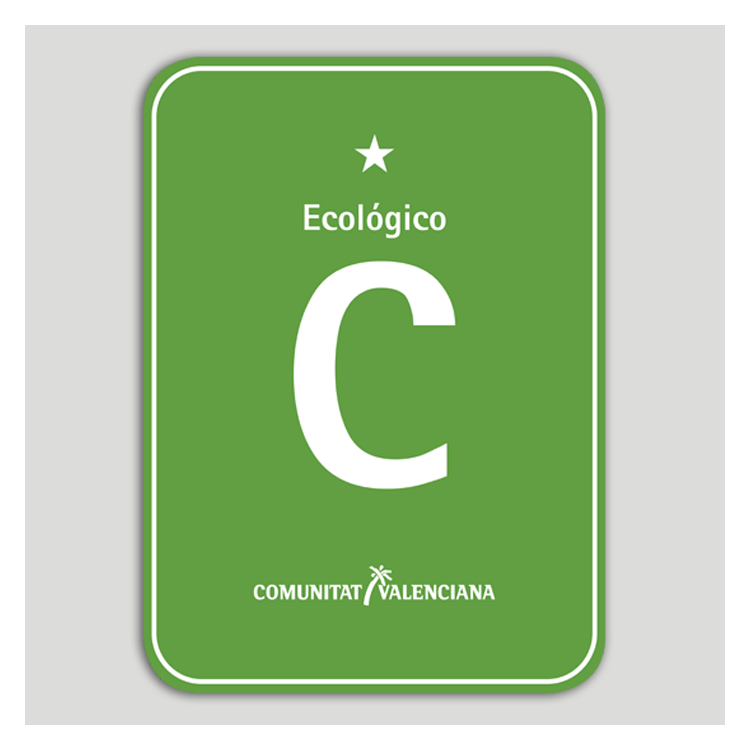 Placa distintivo Camping Ecológico una estrella - Comunidad Valenciana