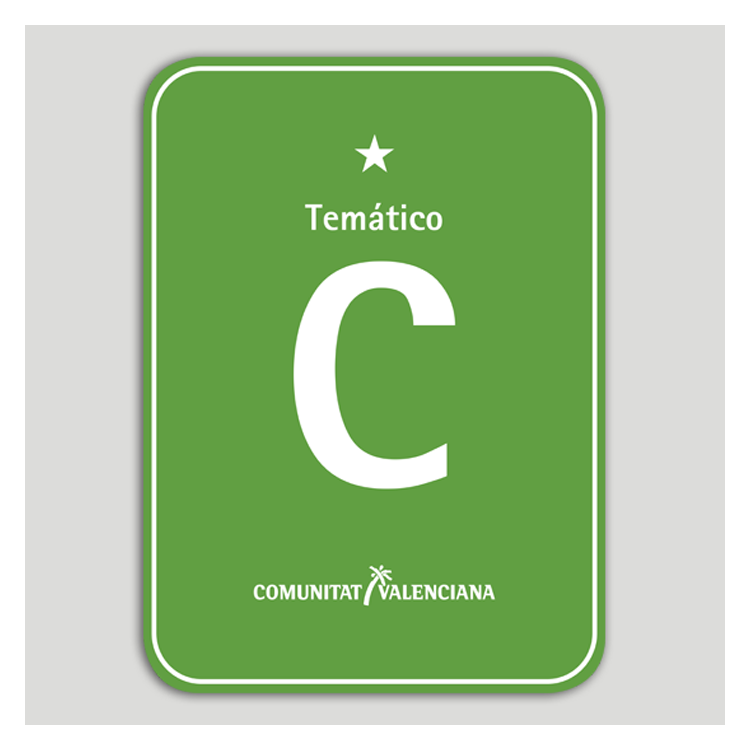 Placa distintivo Camping Temático una estrella - Comunidad Valenciana