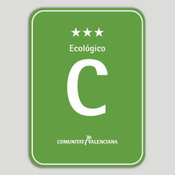 Placa distintivo Camping Ecológico tres estrellas - Comunidad Valenciana