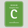Placa distintivo Camping Bungalow Park cuatro estrellas - Comunidad Valenciana Placa distintivo Camping Bungalow Park cuatro estrellas - Comunidad Valenciana