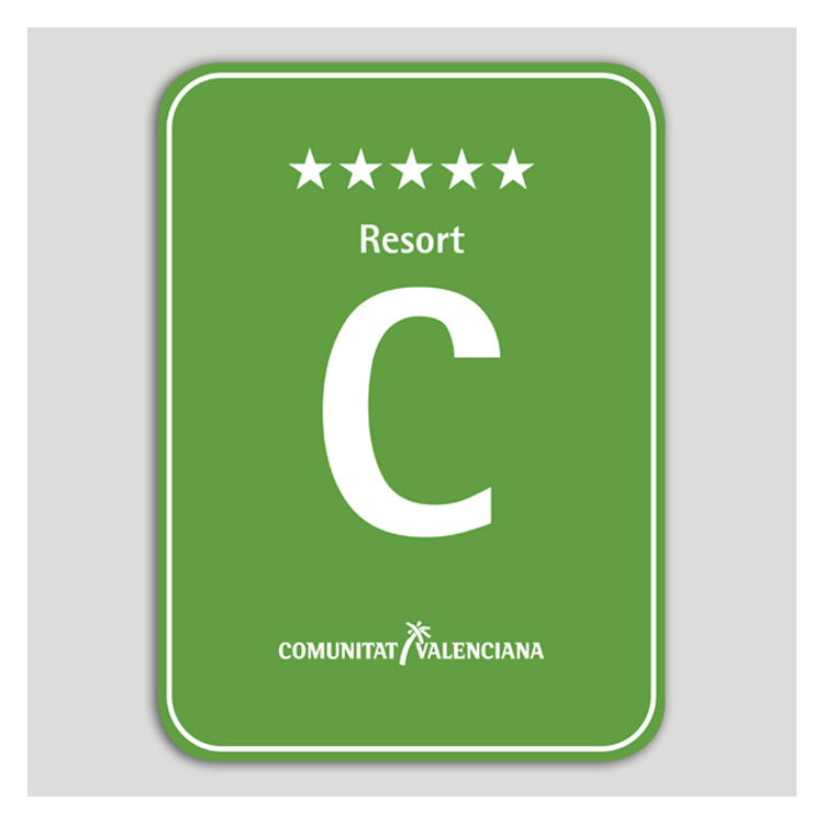 Placa distintivo Camping Resort cinco estrellas - Comunidad Valenciana