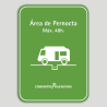 Placa distintivo Área de pernocta en tránsito para autocaravanas - Comunidad Valenciana Placa distintivo Área de pernocta en tránsito para autocaravanas - Comunidad Valenciana
