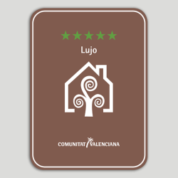 Placa distintivo Casa Rural cinco estrellas, lujo - Comunidad Valenciana