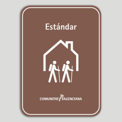 Placa distintivo Albergue turístico rural estándar - Comunidad Valenciana