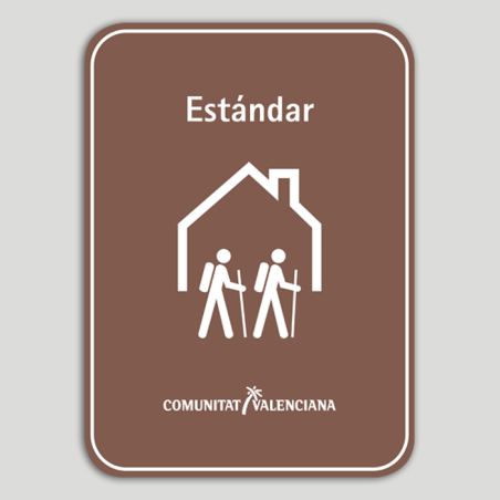 Placa distintivo Albergue turístico rural estándar - Comunidad Valenciana Placa distintivo Albergue turístico rural estándar - Comunidad Valenciana