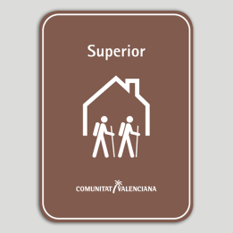 Placa distintivo Albergue turístico rural superior - Comunidad Valenciana