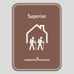 Placa distintivo Albergue turístico rural superior - Comunidad Valenciana