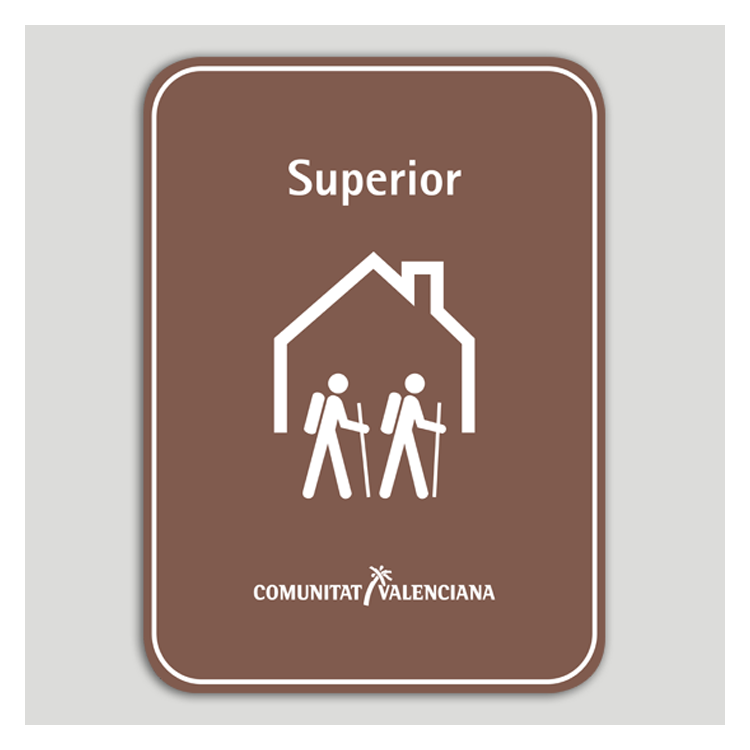 Placa distintivo Albergue turístico rural superior - Comunidad Valenciana