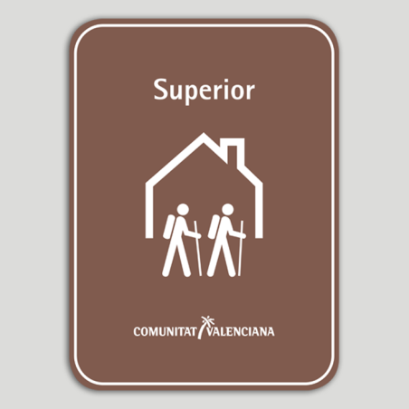 Placa distintivo Albergue turístico rural superior - Comunidad Valenciana Placa distintivo Albergue turístico rural superior - Comunidad Valenciana