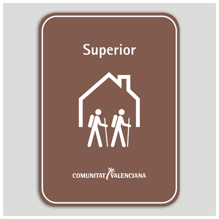 Placa distintivo Albergue turístico rural superior - Comunidad Valenciana