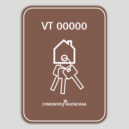 Distintivo Vivienda Turística Rural VT con número de registro - Comunidad Valenciana Distintivo Vivienda Turística Rural VT con número de registro - Comunidad Valenciana