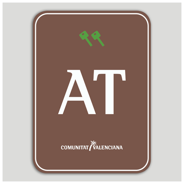 Placa distintivo Bloque viviendas turísticas rural dos llaves - Comunidad Valenciana
