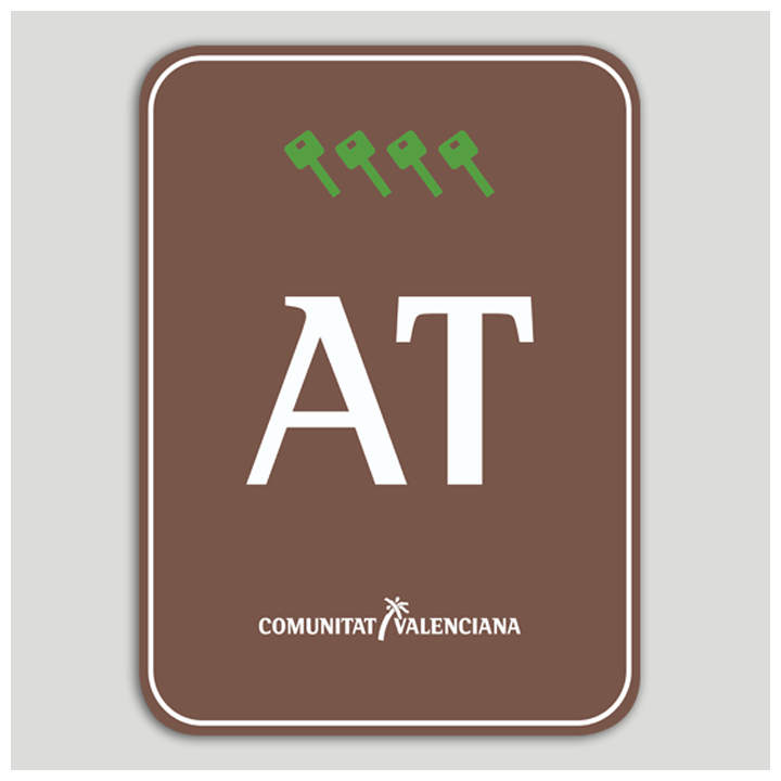 Placa distintivo Bloque viviendas turísticas rural cuatro llaves - Comunidad Valenciana
