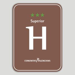 Placa distintivo Hotel Rural tres estrellas superior - Comunidad Valenciana
