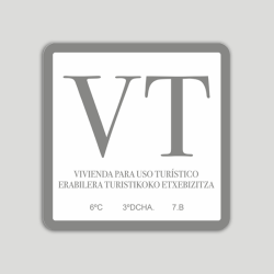 Placa vivienda e uso turístico - Euskadi