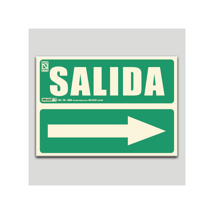 Salida con flecha a la derecha