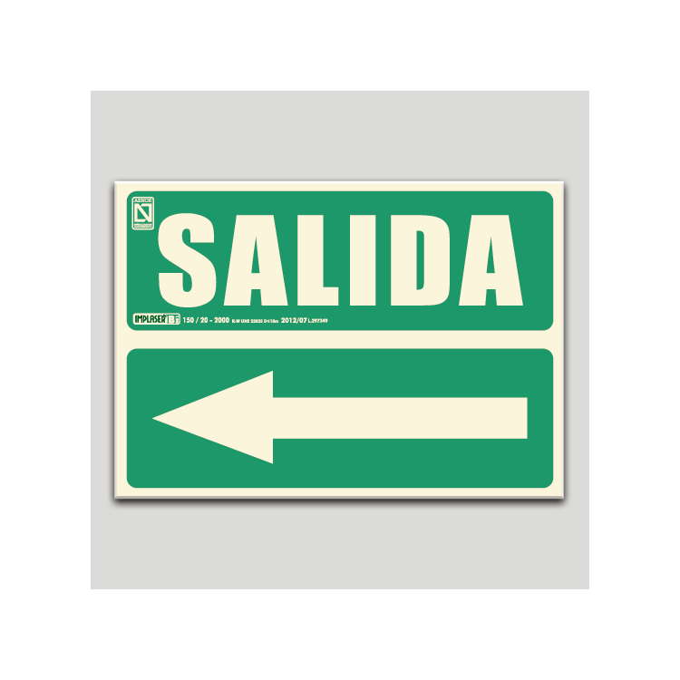 Salida con flecha a la izquierda