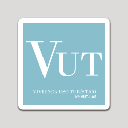 Placa distintivo Vivienda uso turístico - Asturias